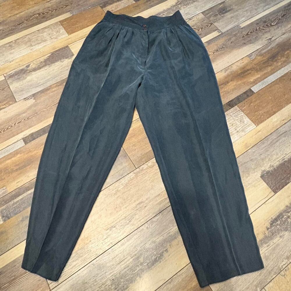 Silk Womens vintage trousers|  Diana Gilman Baggy Pants - Picture 4 of 7